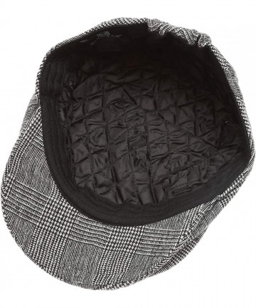 Newsboy Caps Men's Classic Flat Ivy Gatsby Cabbie Newsboy Hat with Elastic Comfortable Fit and Soft Quilted Lining. - CC18YC9...