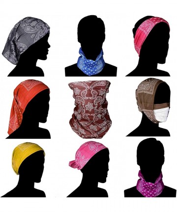 Headbands Flower Leaf Bandana Square Handkerchiefs Unisex and Neck Tie - Mandala 14 - CU18LT30LS2 $18.01