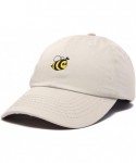 Baseball Caps Bumble Bee Baseball Cap Dad Hat Embroidered Womens Girls - Beige - C018W2R0ZA9 $17.70