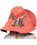Sun Hats Womens Big Bowknot Brim Straw Wide New Hat Floppy Roll up Beach Cap Sun Hat Folding Beach Cap - O - C418NNY2G4L $14.54