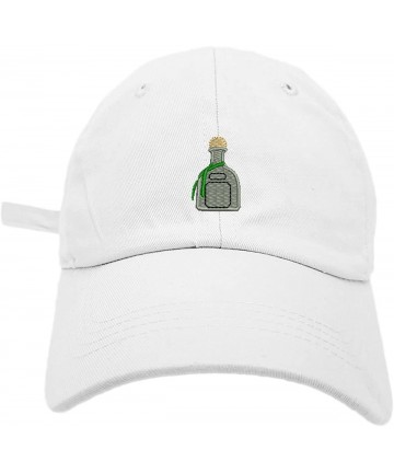 Baseball Caps Patron Style Dad Hat Washed Cotton Polo Baseball Cap - White - CK187QQYXTG $23.47