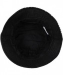 Rain Hats Waterproof Vinyl Bucket Rain Hat - 01-polka Dot - Black - CP11UYFLX6D $24.33