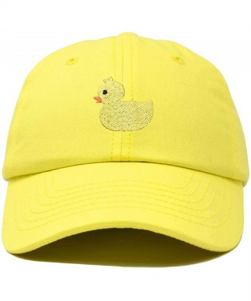 Baseball Caps Cute Ducky Soft Baseball Cap Dad Hat - Minion Yellow - CZ18LZ96DEI $17.84