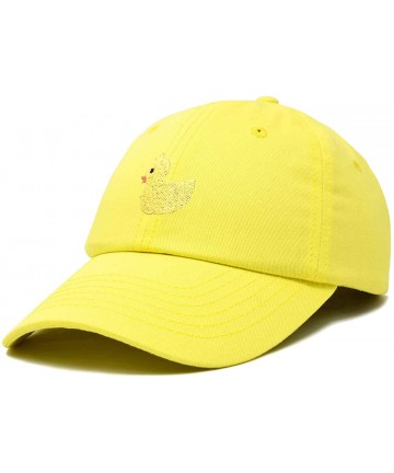 Baseball Caps Cute Ducky Soft Baseball Cap Dad Hat - Minion Yellow - CZ18LZ96DEI $17.84