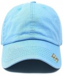 Baseball Caps Baseball Cap Dad Hat for Men and Women Cotton Low Profile Adjustable Polo Curved Brim - Sky Blue - CN183980UUI ...