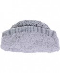 Skullies & Beanies Womens Warm Lined Flower Cable Knit Winter Beanie Hat Retro Chic Many Styles - H5247gray - CE12MZPD9JJ $22.46
