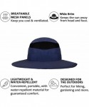 Bucket Hats Breathable Boonie Hat Outdoor UV Sun Protection Water Repellent Hike Garden Hats - Navy - CY18EYMYSK4 $15.51
