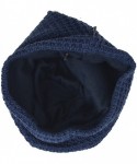 Skullies & Beanies Mens Slouchy Long Beanie Knit Cap for Summer Winter- Oversize - B08-navy Blue - CO1262UAI0J $18.18
