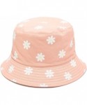 Bucket Hats Unisex Print Double-Side-Wear Reversible Bucket Hat - Small Flower Pink - CY19978E6OS $17.45