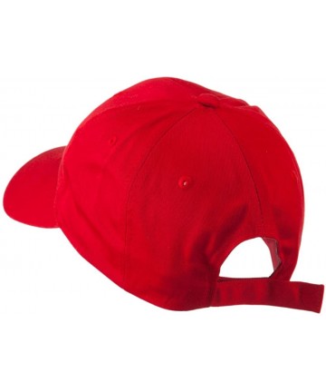 Baseball Caps Fly Fishing Man Outline Embroidered Cap - Red - CF11GI719TH $29.42