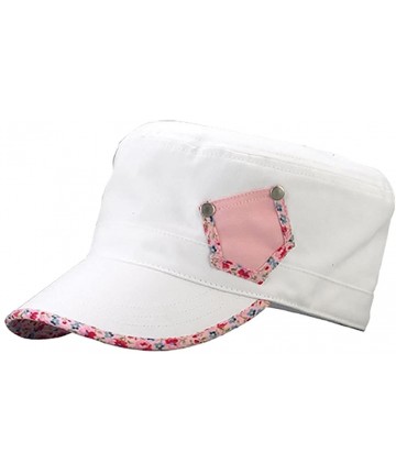 Baseball Caps Ladies' Twill Cap - White - CP11057TGRX $13.23