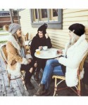 Skullies & Beanies Womens Winter Knit Slouchy Beanie Hat Warm Skull Ski Cap Faux Fur Pom Pom Hats for Women - CL18U9DS9ES $17.08
