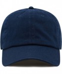 Baseball Caps Unisex Blank Washed Low Profile Cotton & Denim & Tie Dye Dad Hat Baseball Cap - 1. Pony - Navy - CQ197A4IXRC $1...
