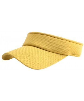 Visors Sports Sun Visor Hats Twill Cotton Ball Caps for Men Women Adults Kids - 4 Yellow - CV197RKH6CU $14.69