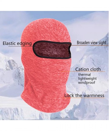Balaclavas Winter Balaclava Face mask Thick Scarf ski mask Neck Gaiter face Cover face Cloth Head Hood - Orange - CH18Z3R2W7Z...