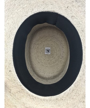 Sun Hats The Original DAMA Lady's Moreno Palm Straw Sun Hat - Natural W/ Blue/Rainbow Bow - CE184NIX9NW $40.91