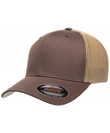Baseball Caps Trucker Cap - 6511 - Brown/Khaki - CF12NSY6PL5 $14.82