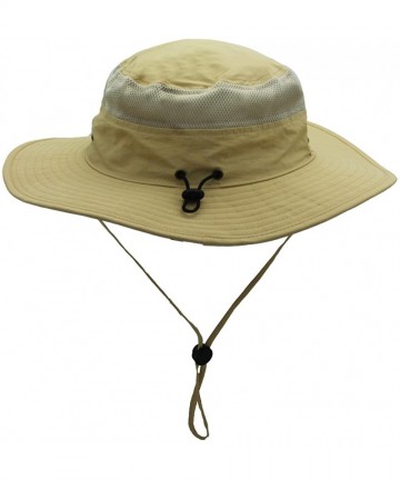 Sun Hats Outdoor Mesh Sun Hat Wide Brim Sun Protection Hat Fishing Hiking Hat - 1-kahiki - CY12EQGGDXX $24.10