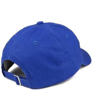 Baseball Caps Kinda Hippie Kinda Hood Embroidered Brushed Cotton Cap - Royal - CH188TGDMZ3 $25.35