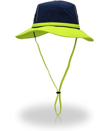 Sun Hats UPF50+ Fishing Cap Fashion Cool Outdoor Sun Hats Summer Outdoor Sun Hat - Navyblue+fluorescent Green - CP18338TAIQ $...