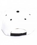 Baseball Caps Diamond Snapback Cap - White/Black - CH12CAI2CF1 $16.71