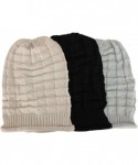 Skullies & Beanies Women Men Slouchy Beanie Hat Baggy Oversized Knit Winter Warm Cap - Style 2-beige - C518IZ9AXLK $21.94