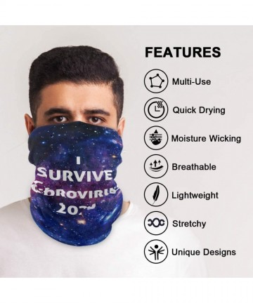 Balaclavas Bandana Face Mask Cover Balaclava Men Women - Galaxy Neck Gaiter Protective Face Covering Seamless Bandanas - CX19...