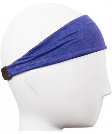 Headbands Adjustable & Stretchy Crushed Xflex Wide Headbands for Women Girls & Teens - Crushed Royal Blue - C912O5HFACD $15.96