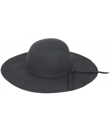 Sun Hats Women's Deluxe 100% Wool Foldable Floppy Hat - Grey - CO125X507UB $23.11