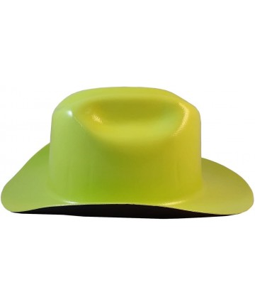 Cowboy Hats Western Cowboy Hard Hat with Ratchet Suspension (Hi Viz Green) - Hi Viz Green - CG1846H5O4W $42.95