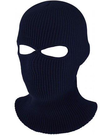 Balaclavas 2-Hole Knitted Full Face Cover Ski Mask- Adult Winter Balaclava Warm Knit Full Face Mask for Outdoor Sports - CG18...
