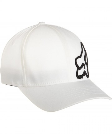 Baseball Caps Men's Flex 45 Flex-Fit Hat - White - CE113UKWXN1 $44.50