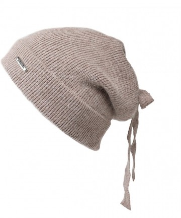 Skullies & Beanies Women's Slouchy Beanie Hat with Fur Pompom Warm Winter Hat - Khaki(19607) - CN18ZZ6KESO $20.78