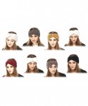 Cold Weather Headbands Women's Soft Knitted Winter Headband Head Wrap Ear Warmer (Chenille-Mustard) - Chenille-Mustard - CU18...