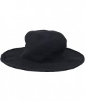 Sun Hats Women's Cotton Crochet Floppy Hat with 3 Inch Brim - Black - CY1171D02PT $29.37