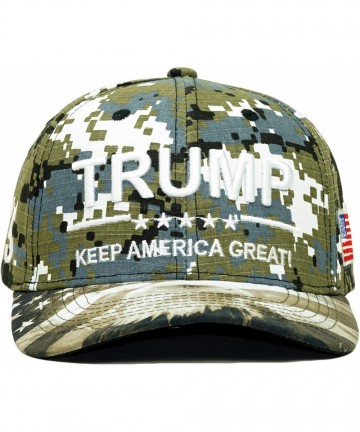 Baseball Caps Trump Keep America Great! Embroidery Hat Adjustable 45 President USA Eagle Baseball Cap - Black Camo - CM18UCE5...