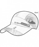 Baseball Caps Men's Summer Outdoor Sport Baseball Cap Mesh Hat Running Visor Sun Caps - Dark Gray-1 - CG18RQ7CWG0 $19.47