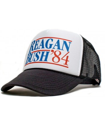 Baseball Caps Ronald Reagan George Bush 84 Campaign Hat Cap Curved Royal/Red - Black/White - CP12ESCKJMB $14.30