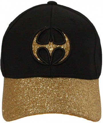 Baseball Caps Superhero Snapback Baseball Cap Hip-hop Flat Bill Hat - Batgirl Black Gold - C518KLZ8ZWZ $22.92