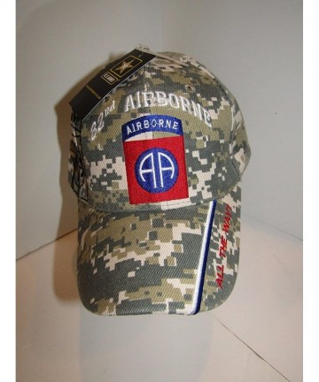 Baseball Caps U.S. Army 82nd Airborne All The Way ACU Digital Camo Shadow Baseball Hat Cap - C312MNSVW3H $18.76