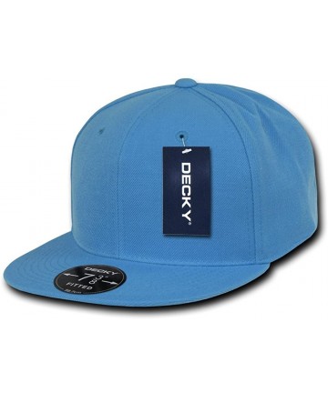 Baseball Caps Retro Fitted Cap - Sky Blue - CB11DJJ5BP5 $27.14