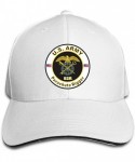 Baseball Caps US Army MOS 92R Parachute Rigger Adjustable Baseball Caps Vintage Sandwich Hat - White - C618RCRKML3 $28.03