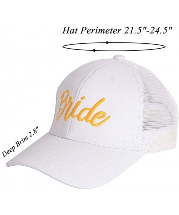 Baseball Caps Funny Adjustable Hat Cotton Trucker Baseball Cap Hat for Party - White-bride - C018RAT7W3A $16.10