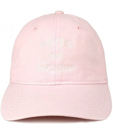 Baseball Caps Mimosas for President Embroidered 100% Cotton Adjustable Cap - Light Pink - CJ12N8QYT1S $24.05