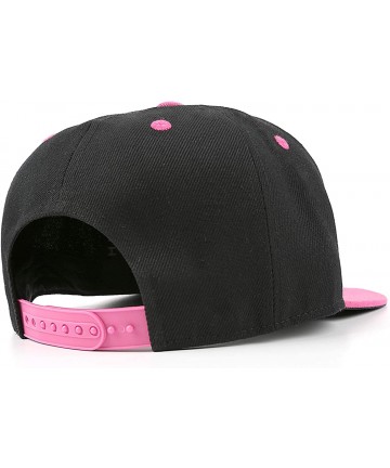 Baseball Caps Mens Womens Fashion Adjustable Sun Baseball Hat for Men Trucker Cap for Women - Rose-red - CV18NU9ZRK5 $25.31