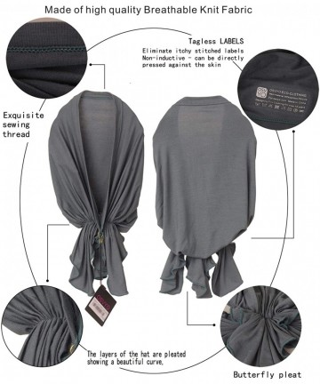 Headbands Bamboo Chemo Headscarf for Women Hair Loss - Cancer Slip On Headwear Turbans Sealed Packaging - Bamboo Black - CB18...