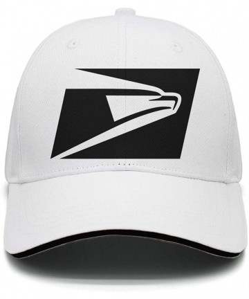 Baseball Caps Mens Womens USPS-United-States-Postal-Service-Logo- Printed Adjustable Dad Hat - White-1 - CJ18NU9KW9R $36.36