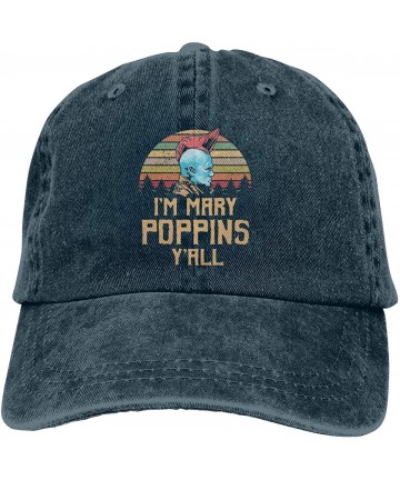 Skullies & Beanies Yondu I'm Marry Poppins Y'all Sunset Unisex Adjustable Hat Travel Sunscreen Caps - Navy - C618RKZNHQR $16.70