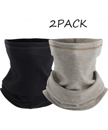 Balaclavas Thermal Neck Warmer/Neck Gaiter Face Scarf/Face Cover Winter Ski Face Mask - Cold Weather Half Mask - Black+sand -...