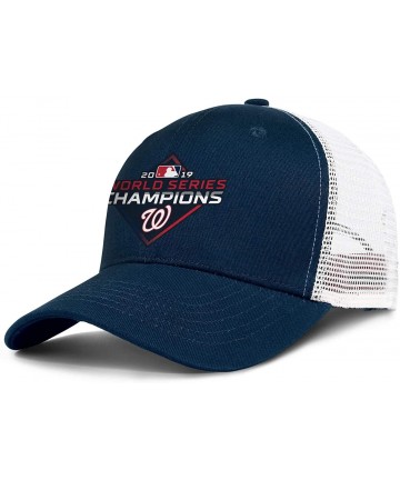 Baseball Caps Men's Women's 2019-world-series-baseball-championships-w-logo-Nats Cap Printed Hats Workout Caps - Navy-blue-1 ...